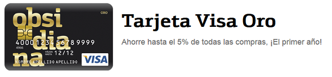 obsidiana tarjeta visa oro